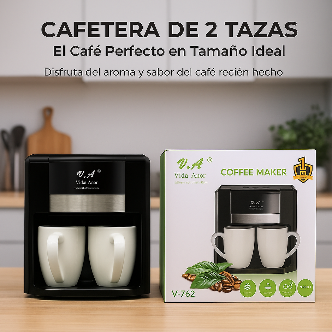 Cafetera Eléctrica Doble Taza