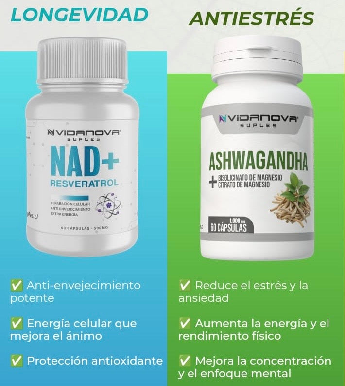 Duo Pack Nad+ & Ashwagandha
