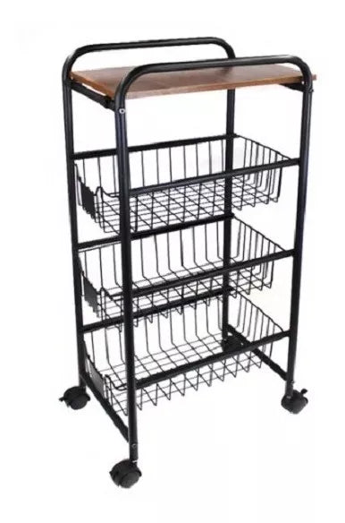 Estante Organizador Bandejas Movil 4 Nivles