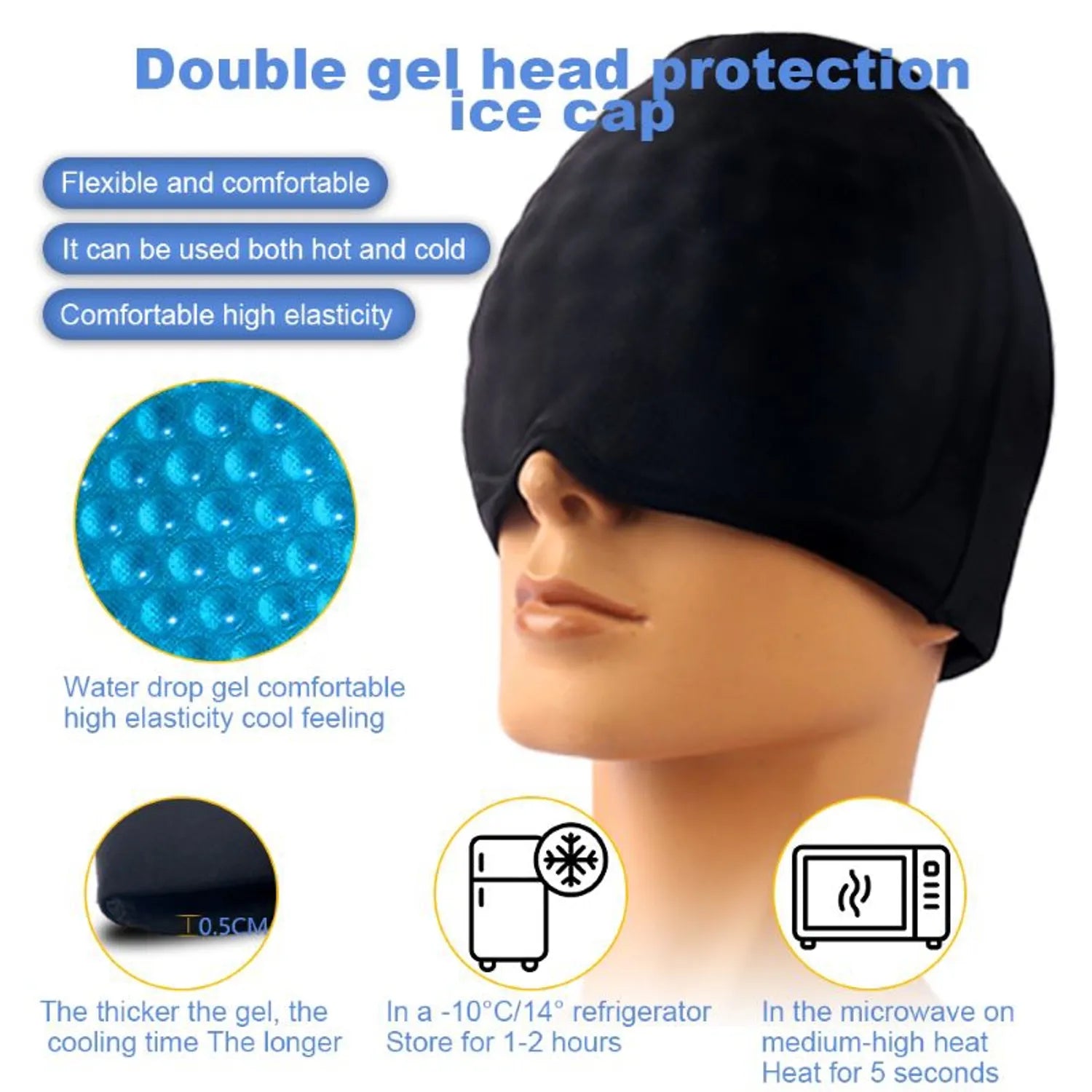 Gorro De Gel Alivio Migrana