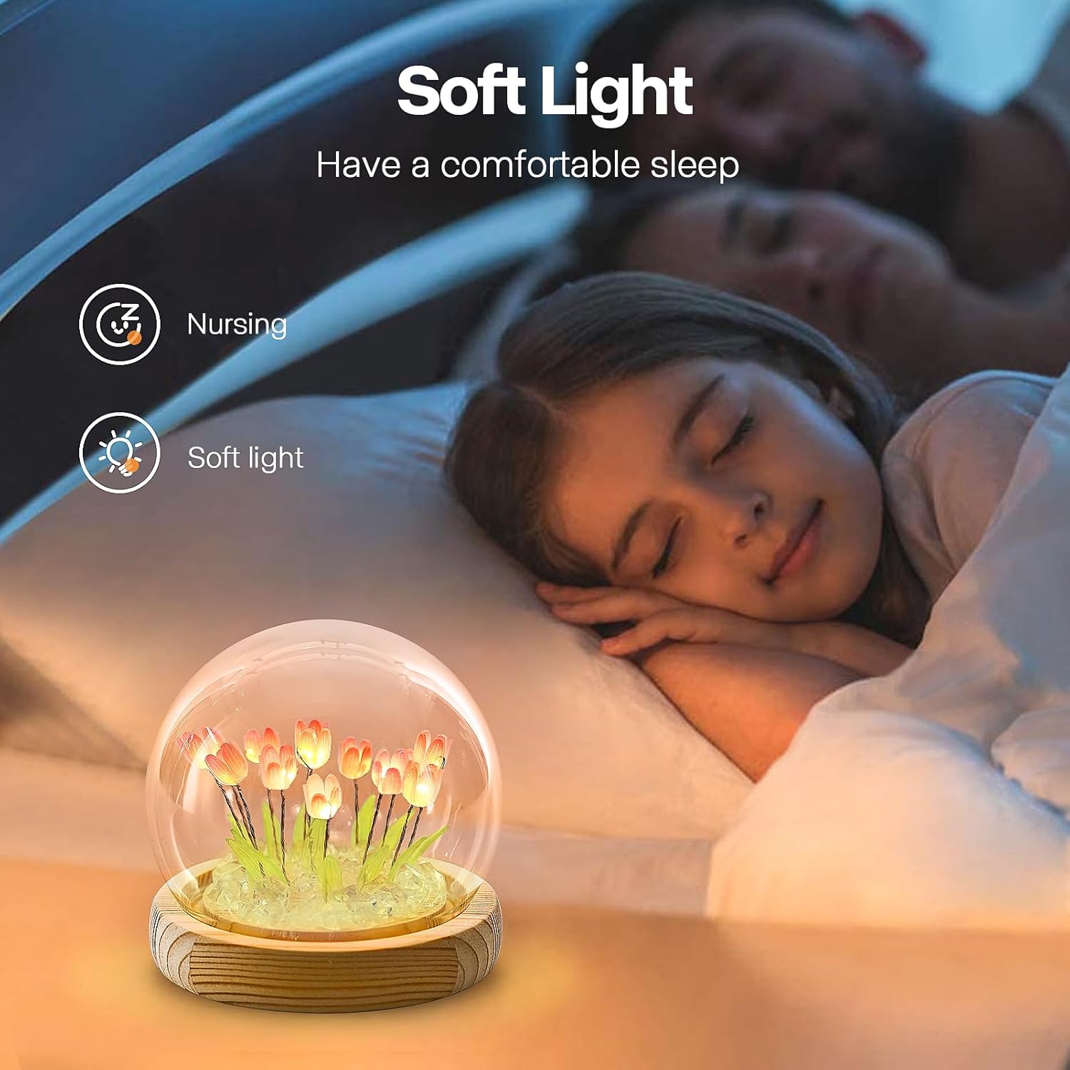 Lampara Led Esfera De Tulipanes