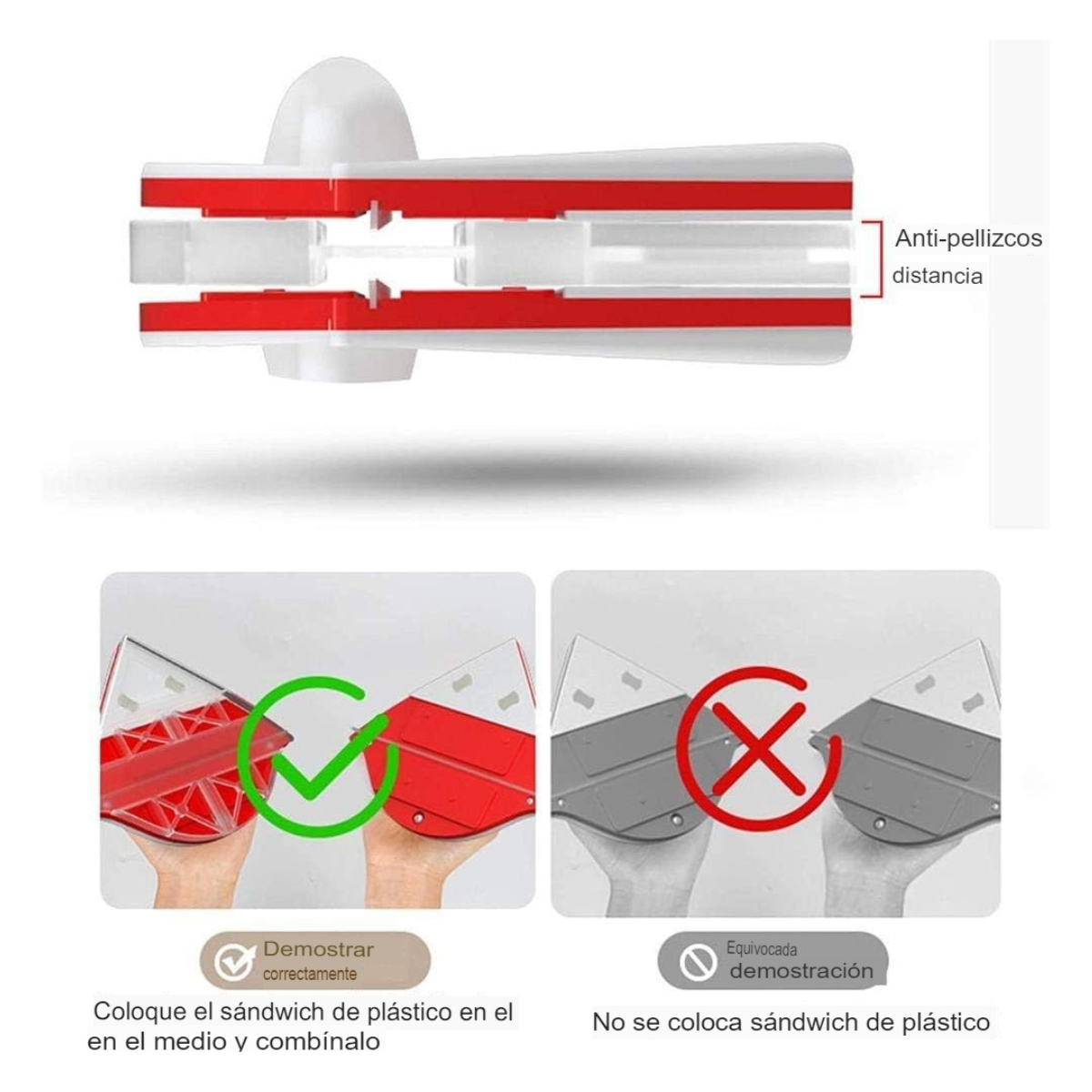Limpiador Ventana Magnético Doble Cara