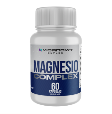 Magnesio Complex 1000mg 60caps - Bisglicinato + Malato + Citrato