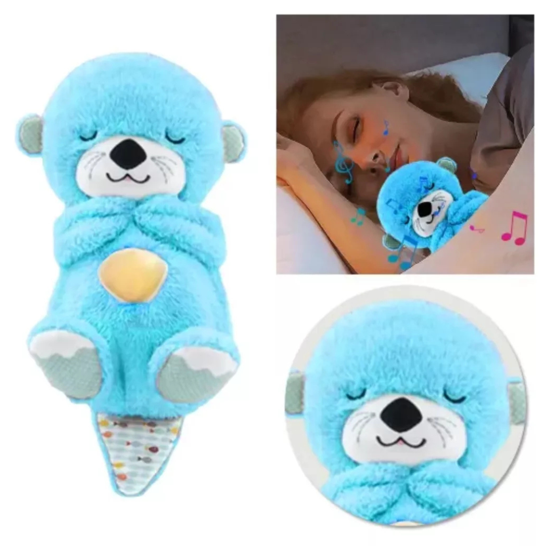 Nutria De Peluche Calmante Azul