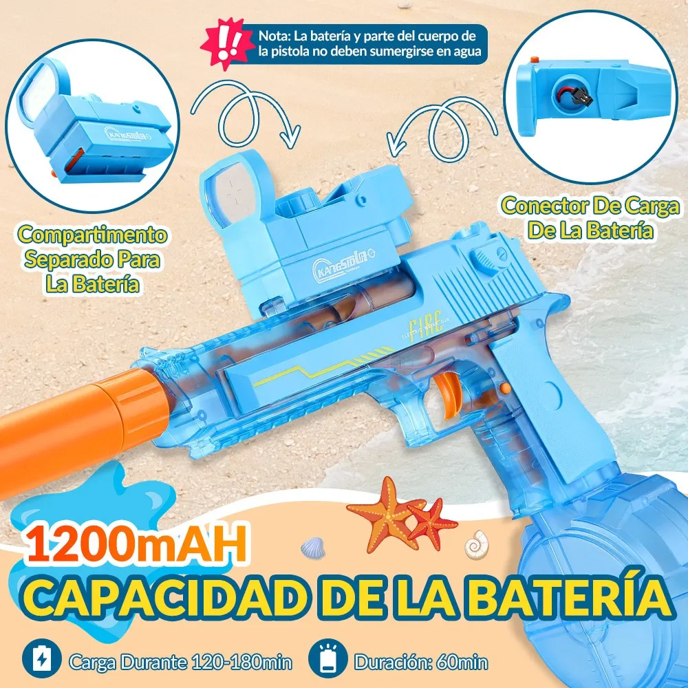 Pistola De Agua Electrica Para Ninos