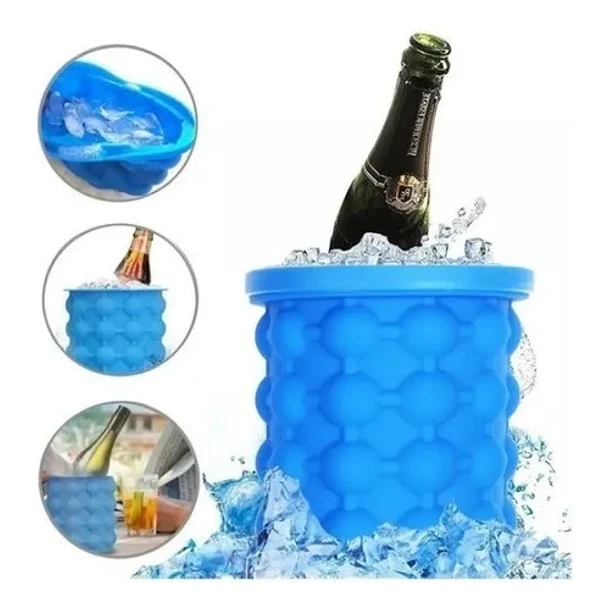 Molde Para Hacer Hielo Cubeta De Silicon